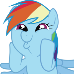 Size: 7104x7082 | Tagged: artist needed, safe, artist:p0nies, rainbow dash, g4, absurd resolution, dashface, female, simple background, solo, transparent background, vector