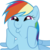 Size: 7104x7082 | Tagged: artist needed, safe, artist:p0nies, rainbow dash, g4, absurd resolution, dashface, female, simple background, solo, transparent background, vector