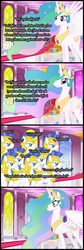 Size: 800x2370 | Tagged: safe, princess celestia, g4, the cutie map, comic, royal guard, silly