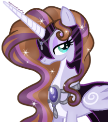 Size: 548x614 | Tagged: safe, artist:nightmarelunafan, oc, oc only, oc:fleury, alicorn, pony, alicorn oc, solo