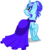 Size: 900x1048 | Tagged: safe, artist:equinepalette, oc, oc only, oc:rose frost, pony, unicorn, clothes, dress, earring, piercing, solo, underhoof