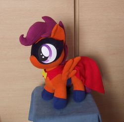 Size: 1195x1177 | Tagged: safe, artist:adamar44, scootaloo, g4, humdrum costume, irl, photo, plushie, power ponies