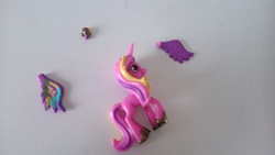 Size: 3104x1746 | Tagged: safe, princess cadance, g4, blind bag, crown, cut, female, irl, photo, toy, wings