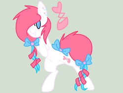 Size: 2048x1536 | Tagged: safe, artist:k-ouha, oc, oc only, bow, hair bow, solo, tail bow