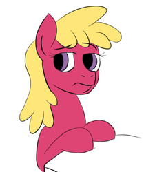Size: 456x507 | Tagged: safe, artist:jargon scott, cherry berry, earth pony, pony, g4, female, simple background, solo, white background