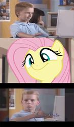 Size: 504x864 | Tagged: safe, fluttershy, g4, brent rambo, cute, exploitable meme, meme