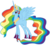 Size: 1024x927 | Tagged: safe, artist:beavernator, rainbow dash, alicorn, pony, g4, alicornified, female, race swap, rainbowcorn, recolor, simple background, solo, white background