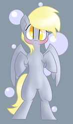 Size: 1634x2776 | Tagged: safe, derpy hooves, pony, g4, bipedal, blushing, cute, female, solo, standing