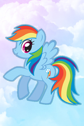 Size: 320x480 | Tagged: safe, artist:serendipity37, rainbow dash, g4, backwards cutie mark, female, solo