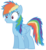 Size: 3382x3691 | Tagged: safe, artist:kurosakisoarin, rainbow dash, g4, female, high res, messy mane, simple background, solo, transparent background, vector