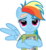 Size: 10000x10831 | Tagged: safe, artist:crusierpl, rainbow dash, pegasus, pony, g4, read it and weep, .psd available, absurd resolution, bandage, book, female, lidded eyes, looking at you, nerd pony, simple background, smiling, solo, spread wings, transparent background, vector, wings