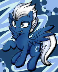 Size: 1409x1737 | Tagged: safe, artist:graphene, night glider, pegasus, pony, g4, the cutie map, backwards cutie mark, female, mare, smiling, solo