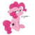 Size: 5120x5120 | Tagged: dead source, safe, artist:shinypikachu25, pinkie pie, pony, g4, my little pony: friendship is magic, the cutie map, :t, absurd resolution, cute, diapinkes, equal cutie mark, female, floppy ears, frown, lidded eyes, no eyelashes, simple background, sitting, solo, transparent background