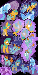 Size: 1000x1968 | Tagged: safe, artist:fuf, rarity, snails, snips, spike, trixie, pony, unicorn, g4, character to character, colt, comic, disguise, female, foal, male, mare, pony to pony, quest for the book of spells, rule 63, spell, spice, sugar, transformation, transgender transformation, trixie's fans