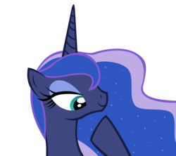 Size: 8068x7180 | Tagged: safe, artist:emu34b, princess luna, g4, .svg available, absurd resolution, female, missing accessory, simple background, solo, transparent background, vector
