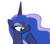 Size: 8068x7180 | Tagged: safe, artist:emu34b, princess luna, g4, .svg available, absurd resolution, female, missing accessory, simple background, solo, transparent background, vector