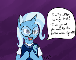 Size: 1400x1100 | Tagged: safe, artist:novaspark, trixie, pony, unicorn, g4, adorkable, braces, cute, dork, female, glasses, mare, nerd, solo