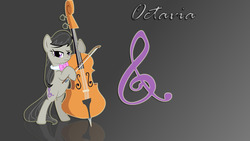 Size: 1366x768 | Tagged: safe, artist:misu681, octavia melody, earth pony, pony, g4, cello, cutie mark, female, musical instrument, reflection, solo, vector, wallpaper