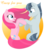 Size: 2000x2203 | Tagged: safe, artist:haretrinity, party favor, pinkie pie, pony, g4, my little pony: friendship is magic, the cutie map, duo, equal cutie mark, equalized, female, high res, long hair, male, pinkamena diane pie, ship:partypie, shipping, simple background, straight, transparent background, windswept mane