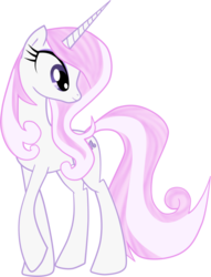 Size: 782x1022 | Tagged: safe, artist:mlpazureglow, fleur-de-lis, pony, unicorn, g4, female, looking back, mare, raised hoof, show accurate, simple background, smiling, solo, transparent background