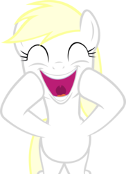 Size: 2401x3298 | Tagged: safe, artist:accu, oc, oc only, oc:aryanne, earth pony, pony, g4, eyes closed, female, happy, high res, open mouth, show accurate, simple background, smiling, solo, standing, touching face, transparent background, vector
