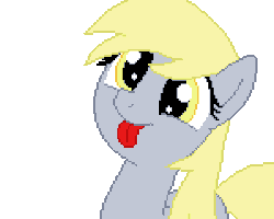 Size: 450x360 | Tagged: safe, artist:tomdantherock, derpy hooves, pegasus, pony, g4, animated, cute, derpabetes, female, headbob, mare, solo, tongue out, weapons-grade cute