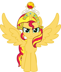 Size: 11636x13791 | Tagged: safe, artist:auburnborbon, sunset shimmer, alicorn, pony, g4, absurd resolution, alicornified, race swap, shimmercorn, simple background, transparent background, vector