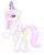 Size: 378x478 | Tagged: safe, artist:locinmon, fleur-de-lis, pony, unicorn, g4, concave belly, female, fluffy, heart, looking back, magic, mare, pose, raised leg, simple background, slender, smiling, thin, transparent background