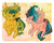 Size: 800x636 | Tagged: safe, artist:suzanami, masquerade (g1), whizzer, pegasus, pony, twinkle eyed pony, g1, bow, duo, happy, tail bow