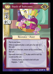 Size: 344x480 | Tagged: safe, enterplay, spike, absolute discord, g4, my little pony collectible card game, card, ccg