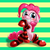 Size: 1000x1000 | Tagged: safe, artist:ushiro no kukan, pinkie pie, earth pony, pony, g4, clothes, cute, diapinkes, female, socks, solo, striped socks