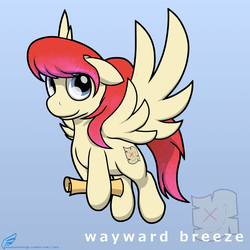 Size: 1280x1280 | Tagged: safe, artist:bluesparkks, oc, oc only, oc:wayward breeze, cute, female, floppy ears, flying, hoof hold, looking at you, map, scroll, simple background, smiling, solo, spread wings