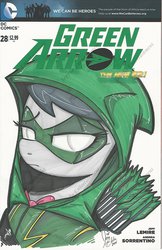 Size: 1024x1582 | Tagged: safe, artist:ponygoddess, octavia melody, earth pony, pony, g4, arrow, bust, clothes, comic book, comic book cover, costume, female, green arrow, new 52, portrait, quiver, solo