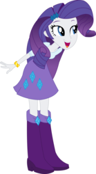 Size: 1141x2053 | Tagged: safe, artist:sketchmcreations, rarity, equestria girls, g4, my little pony equestria girls: rainbow rocks, boots, clothes, female, inkscape, open mouth, simple background, skirt, solo, transparent background, vector, wristband