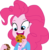 Size: 2769x2835 | Tagged: safe, artist:sketchmcreations, vector edit, pinkie pie, equestria girls, g4, my little pony equestria girls: rainbow rocks, bracelet, clothes, cookie, cute, diapinkes, eating, female, food, high res, inkscape, jewelry, nom, open mouth, simple background, solo, transparent background, vector, wristband