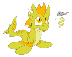 Size: 7001x5601 | Tagged: safe, artist:fandroit, oc, oc only, oc:shammy, fish, hybrid, original species, shark pony, absurd resolution, cute, hungry, simple background, solo, tongue out, transparent background