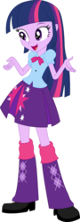 Size: 547x1522 | Tagged: safe, artist:sketchmcreations, twilight sparkle, equestria girls, g4, my little pony equestria girls: rainbow rocks, bowtie, clothes, inkscape, open mouth, simple background, skirt, solo, transparent background, twilight sparkle (alicorn), vector