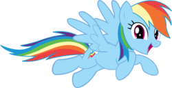 Size: 1236x638 | Tagged: safe, artist:sketchmcreations, rainbow dash, pegasus, pony, g4, pinkie pride, cute, dashabetes, female, flying, happy, inkscape, open mouth, simple background, smiling, solo, transparent background, vector