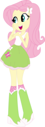 Size: 778x2174 | Tagged: safe, artist:sketchmcreations, fluttershy, equestria girls, g4, my little pony equestria girls: rainbow rocks, boots, clothes, female, fluttershy's skirt, inkscape, open mouth, simple background, skirt, socks, solo, transparent background, vector