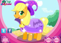 Size: 698x493 | Tagged: safe, screencap, applejack, g4, apple jack pony feet doctor, female, game, solo