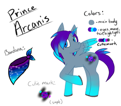 Size: 800x700 | Tagged: safe, artist:pretty-paroxysm, oc, oc only, oc:prince arcanis, alicorn, pony, alicorn oc, male, reference sheet, royalty, solo