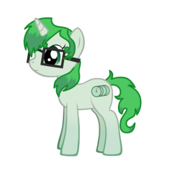 Size: 1388x1396 | Tagged: safe, artist:nsdrift, oc, oc only, oc:timeline aventurie, pony, unicorn, clock, cutie mark, glasses