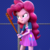 Size: 1000x1000 | Tagged: safe, artist:3d thread, artist:creatorofpony, pinkie pie, equestria girls, g4, /mlp/, 3d, 3d model, baseball bat, blender, bracelet, clothes, costanza face, crazy face, faic, female, ishygddt, jewelry, meme, nails, seinfeld, shirt, skirt, smiling, solo, spikes, teenager, vest