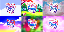 Size: 1920x960 | Tagged: safe, screencap, a charming birthday, a very minty christmas, dancing in the clouds, friends are never far away, g3, the princess promenade, the runaway rainbow, blurry, cloud, cloudy, compilation, logo, my little pony logo, sky