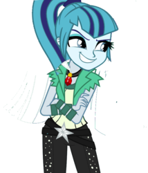 Size: 698x816 | Tagged: safe, aria blaze, sonata dusk, equestria girls, g4, clothes swap, fusion, simple background, solo, transparent background, vector