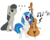 Size: 3885x3099 | Tagged: safe, artist:jaelachan, dj pon-3, octavia melody, vinyl scratch, earth pony, pony, unicorn, g4, bipedal, cello, cutie mark, female, frown, high res, hooves, horn, mare, music notes, musical instrument, simple background, sunglasses, transparent background, vector