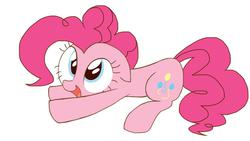 Size: 1024x577 | Tagged: safe, artist:lemonspark, pinkie pie, g4, female, simple background, solo, white background
