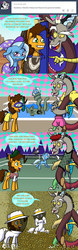 Size: 1280x4081 | Tagged: safe, artist:grandpalove, cheese sandwich, discord, trixie, bee, octopus, pony, squid, unicorn, ask trixie and cheese, g4, anvil, comic, eyelashes, female, floppy ears, frown, grin, gritted teeth, mare, open mouth, running, smiling, snorkel, tentacles, tumblr, wide eyes