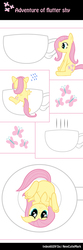 Size: 3000x9000 | Tagged: dead source, safe, artist:newcutiemark, fluttershy, pegasus, pony, g4, climbing, comic, cup, cup of pony, cute, falling, female, floppy ears, frown, legs in air, looking at you, mare, micro, on back, pouting, sad, shyabetes, sitting, solo, teacup, tiny ponies, underhoof, weapons-grade cute