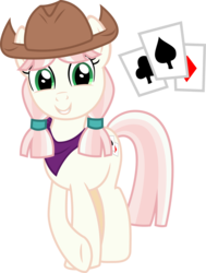 Size: 4811x6350 | Tagged: safe, artist:cheezedoodle96, penny ante, earth pony, pony, appleoosa's most wanted, g4, .svg available, absurd resolution, background pony, cowboy hat, cowgirl, cowgirl outfit, cutie mark, female, hat, mare, neckerchief, pigtails, simple background, smiling, solo, svg, transparent background, vector